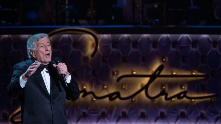 Tony Bennett was linked to Frank Sinatra from the start of his career -- here, he performed at a concert in Las Vegas in 2015, celebrating what would have been Sinatra's 100th birthday 