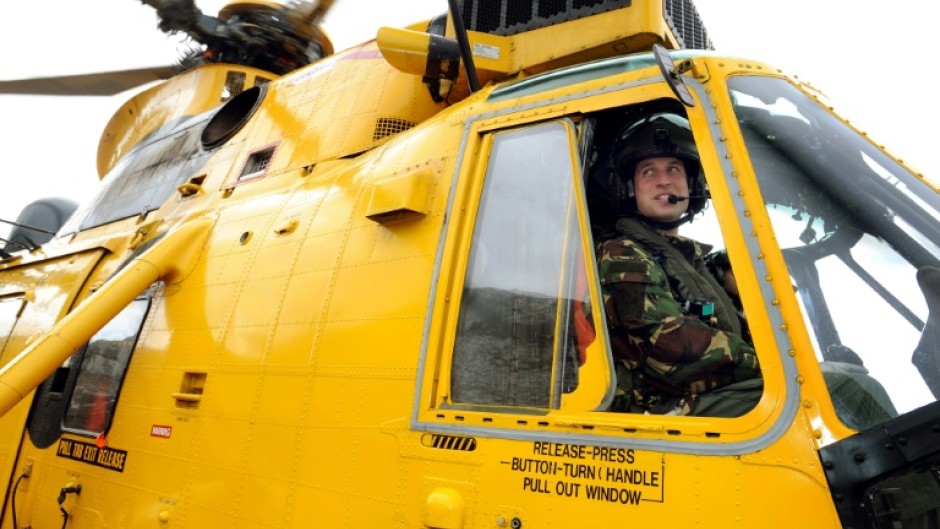 After university, William trained as a Royal Air Force search and rescue pilot, then worked with the civilian air ambulance