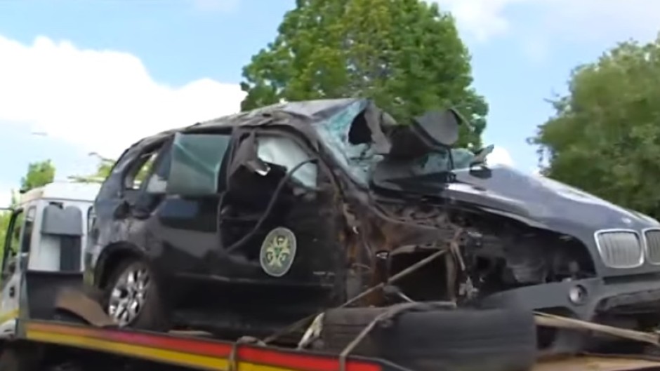 Deputy President David Mabuza's convoy was involved in an accident in Middelburg in Mpumalanga (eNCA/Screenshot)