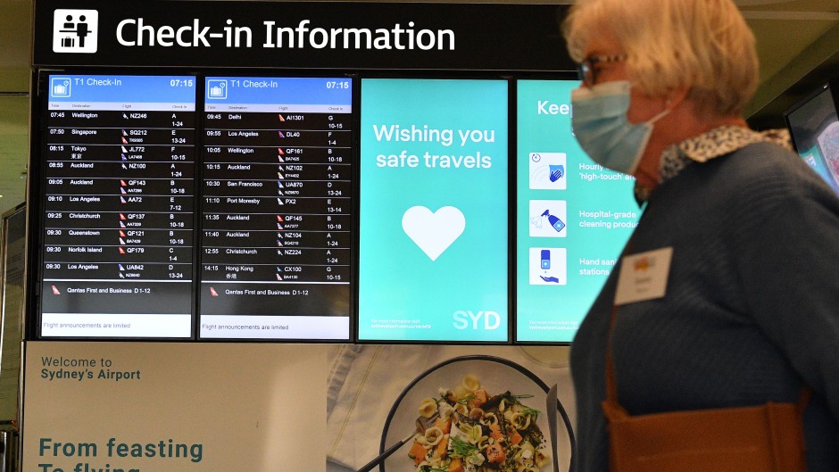 File: The Sydney International Airport. AFP/Saeed Khan