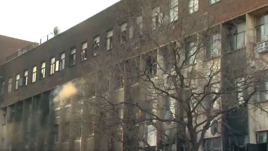 Johannesburg building after fire