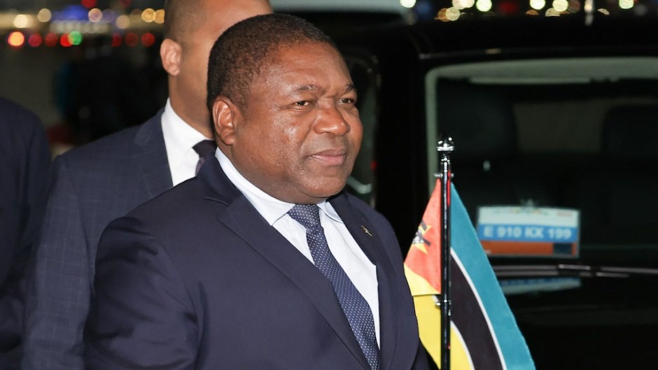 Mozambique President Filipe Jacinto Nyusi. AFP/Donat Sorokin/TASS Host Photo Agency 