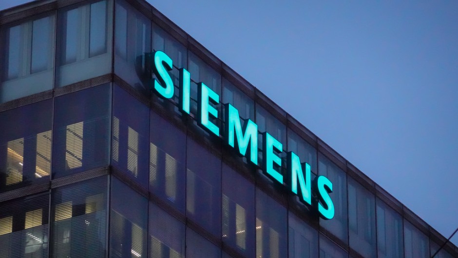 The Siemens office building in Yangpu district, Shanghai, China. CFOTO/NurPhoto via AFP