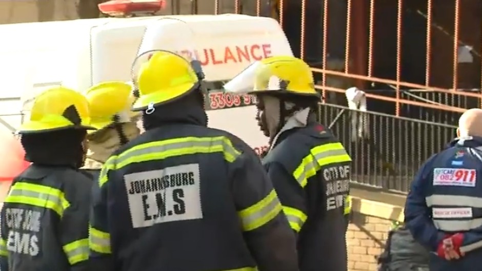 Gift of the Givers Director, Dr Imtiaz Sooliman says they responded to earl morning calls from Gauteng EMS and Jobrug Fire Services to assist fire fighters with rescue efforts.