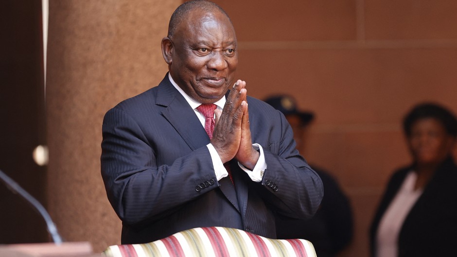 South African President Cyril Ramaphosa.