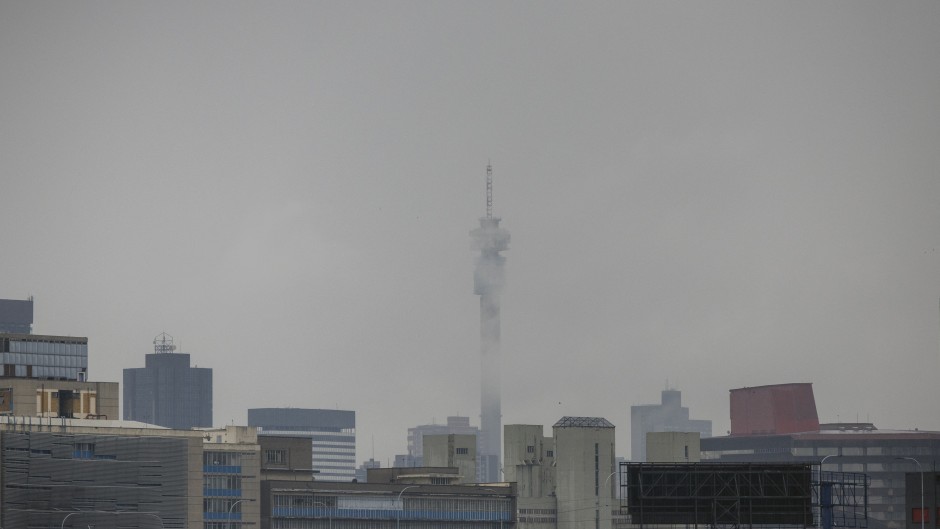 A general view of the Johannesburg skyline.