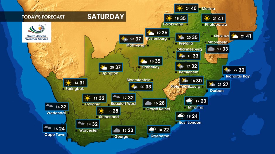 Weather Forecast - Saturday, 25 November 2023