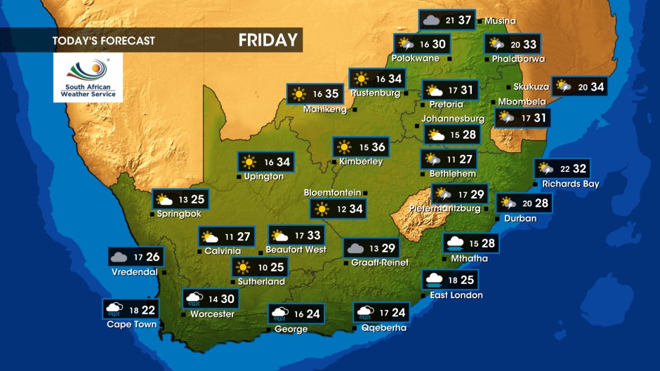 Weather Forecast - Friday, 8 December 2023