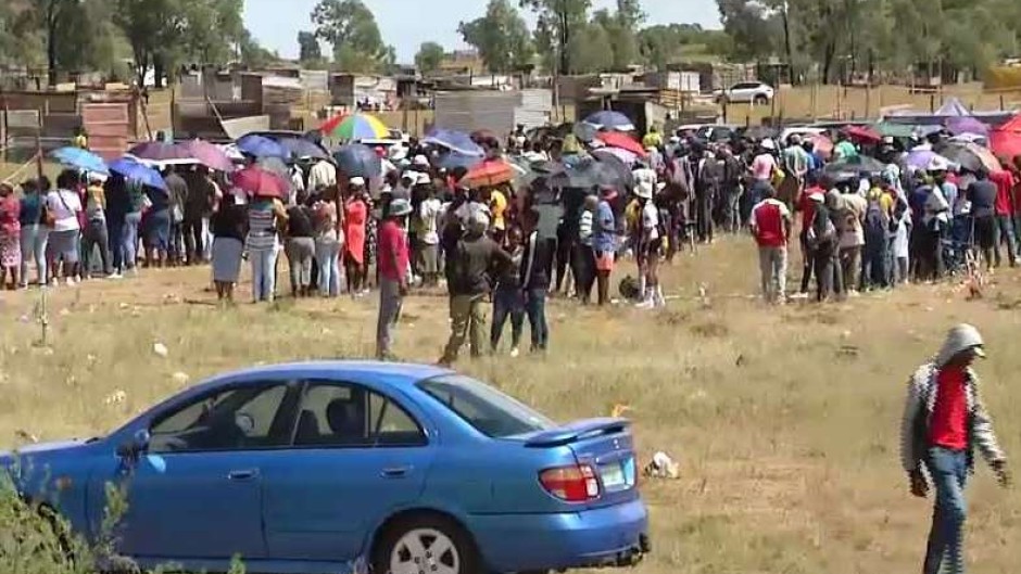 Property owners have been locked in a standoff with alleged land invaders.