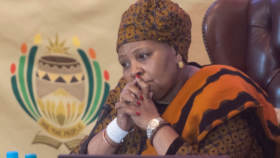 Former National Assembly speaker Nosiviwe Mapisa-Nqakula. Brenton Geach/Gallo Images via Getty Images