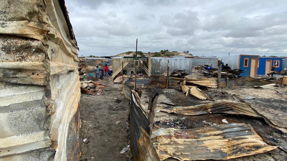 Fire victims at three informal settlements in Cape Town are now trying to rebuild their lives. eNCA/Kevin Brandt