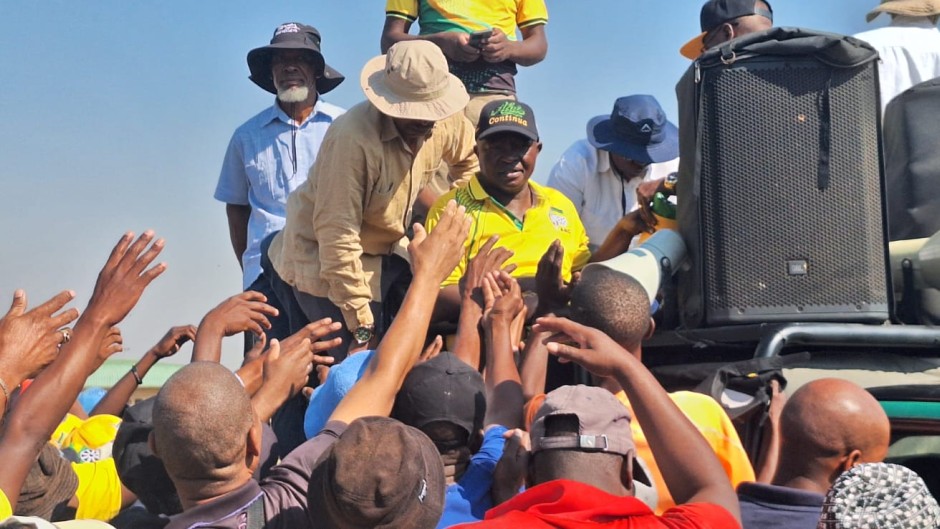 Former deputy president David Mabuza on the campaign trail. eNCA/Pule Letshwiti-Jones