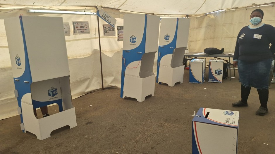 IEC voting centre.