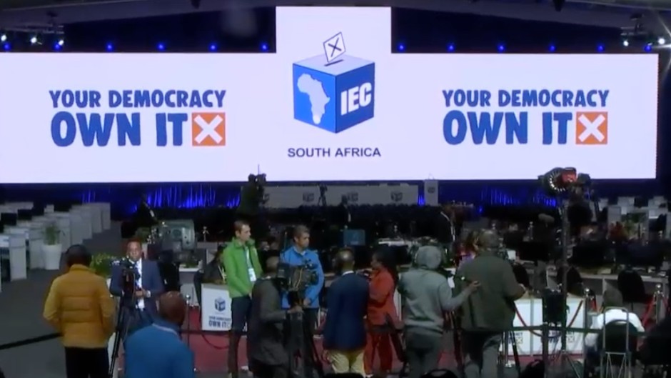 UPDATE IEC results board, website down eNCA