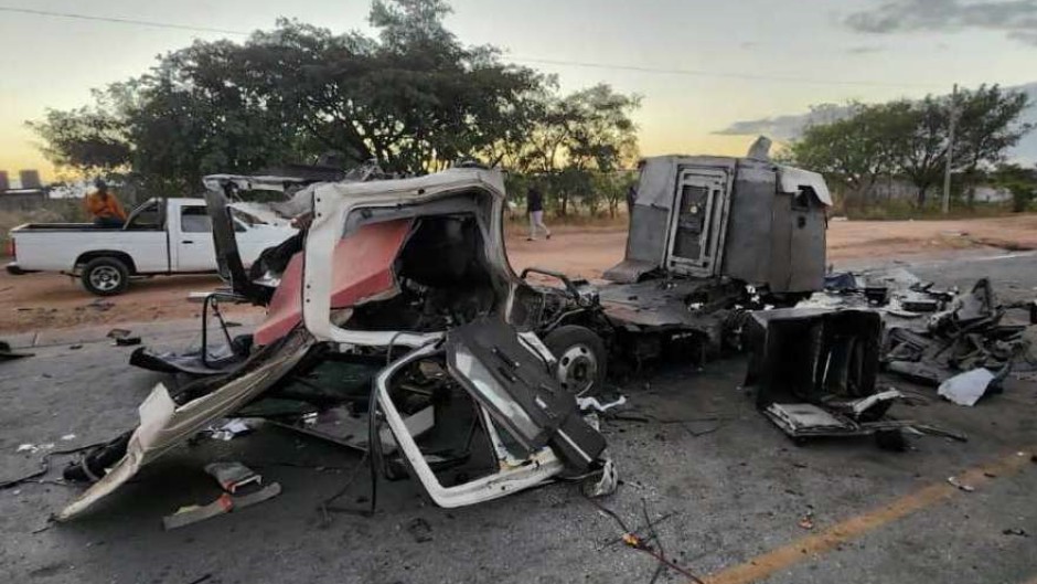 The robbers blew up an armored cash-in-transit van. Supplied