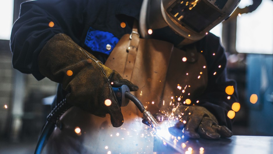 File: An industrial welder. GettyImages/Obradovic