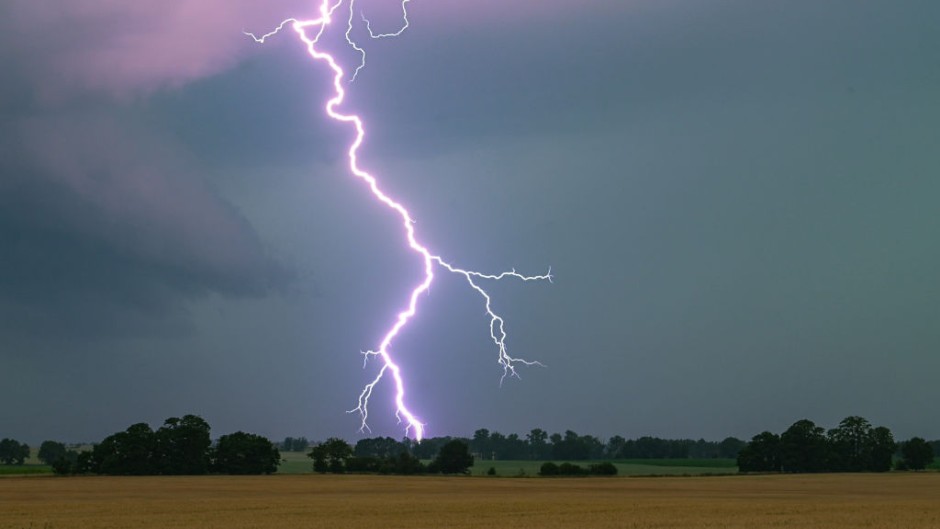 File: A flash of lightning. GettyImages/picture alliance