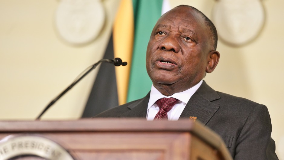 President Cyril Ramaphosa at the Union Buildings 