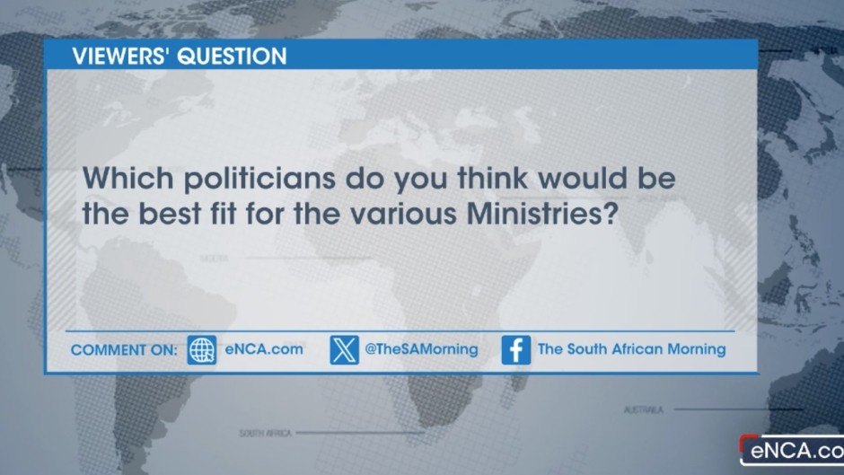 [VIEWER QUESTION] Which politicians do you think would be the best fit for the various ministries? 