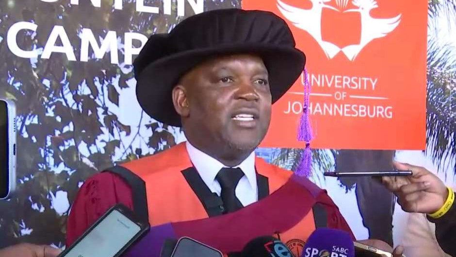 Pitso Mosimane recognised with an Honorary Doctorate