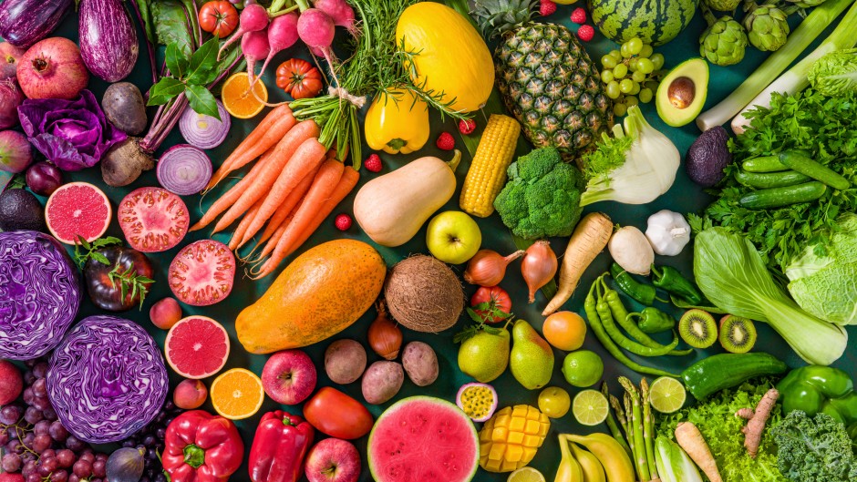 File: Colorful raw fruits and vegetables. GettyImages/MEDITERRANEAN