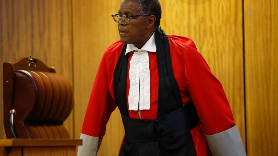 File: Judge Ratha Mokgoatlheng reacts during the Senzo Meyiwa murder trial at Pretoria High Court. Phill Magakoe/Gallo Images via Getty Images