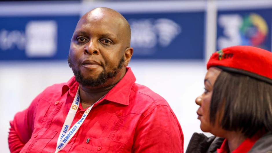 Floyd Shivambu of the EFF. Sharon Seretlo/Gallo Images via Getty Images