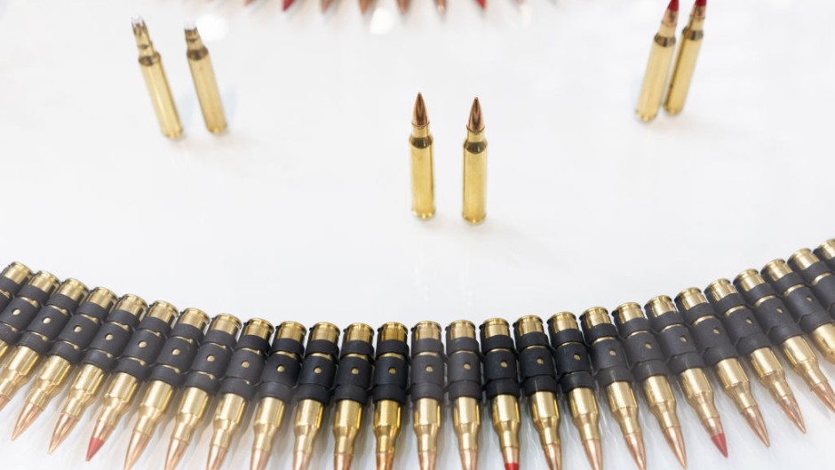 File: A display of small calibre ammunition. Nathan Laine/Bloomberg via Getty Images