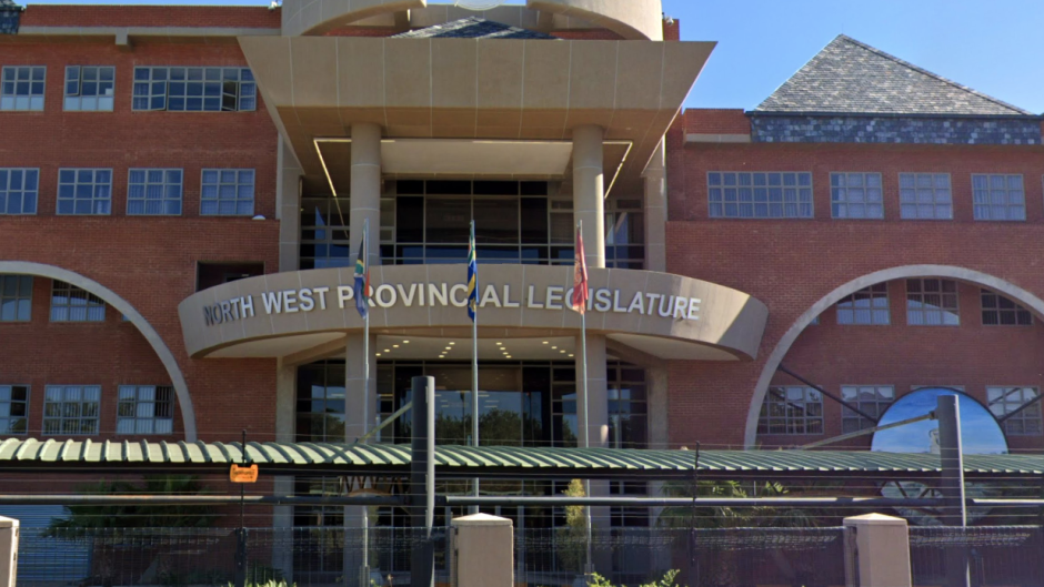 The North West provincial legislature building. Google Earth