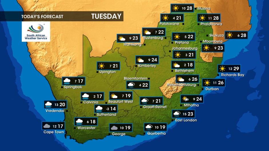 Weather Forecast Tuesday 2 July 2024