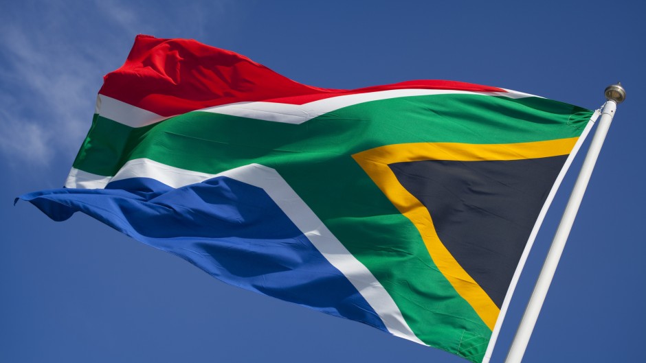 File: The South African flag waving in the wind. GettyImages/Ramberg