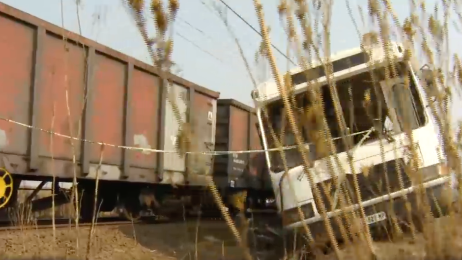 Crash involving a bus and train in Mpumalanga