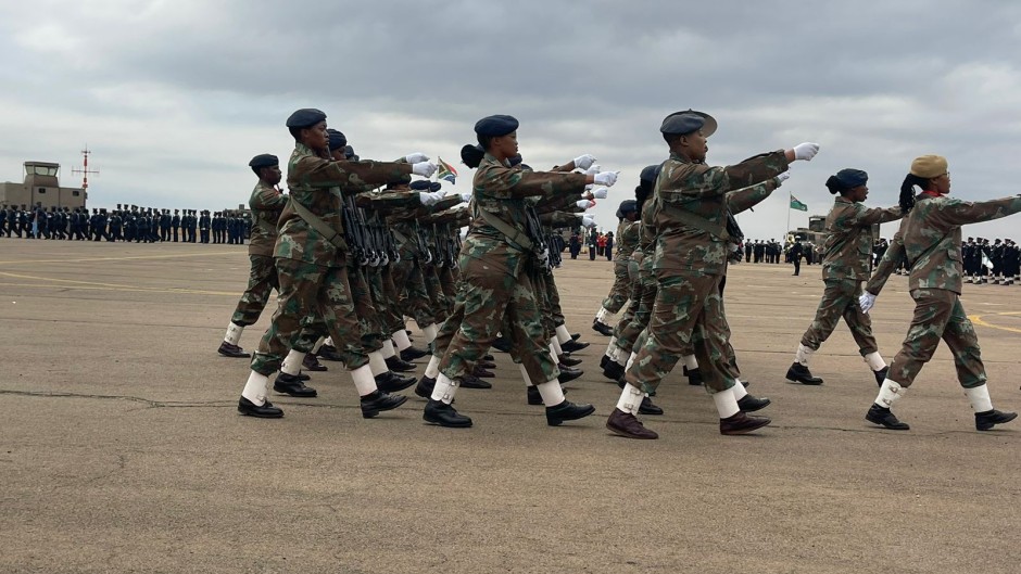 A parade was conducted in commemoration of the many women in the SANDF and the formidable work they do. eNCA/Heidi Giokos