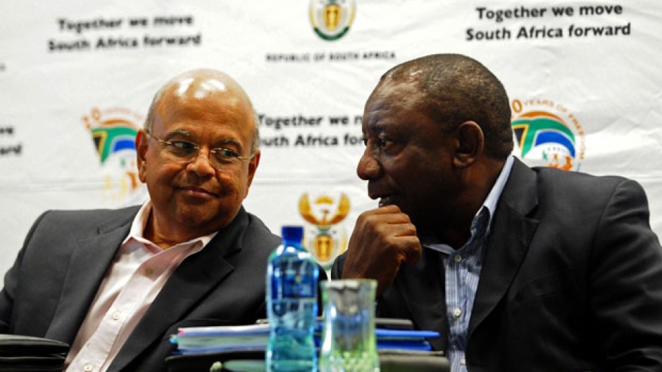 Cyril Ramphosa and Pravin Gordhan