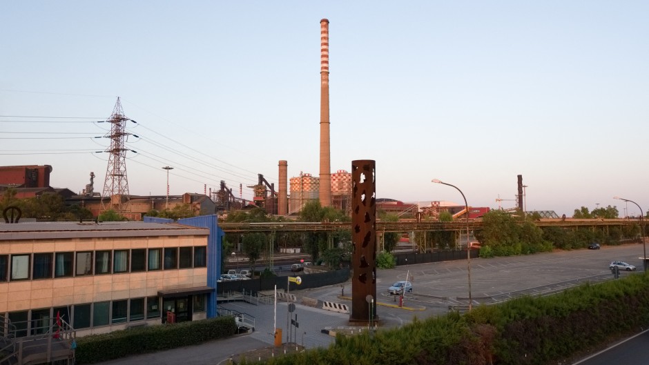 File: The ArcelorMittal Italia steel plant (ex Ilva) in Taranto. Controluce via AFP/Eliano Imperato