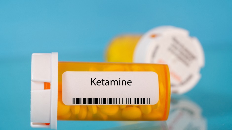 File: Ketamine pill bottle. Wladimir Bulgar/Science Photo Library via AFP