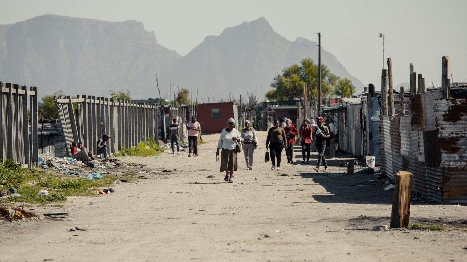 Symphony Way Temporary Relocation Area in Delft, Cape Town, better known by its nickname Blikkiesdorp, is a relocation camp. AFP/Gianluigi Guercia