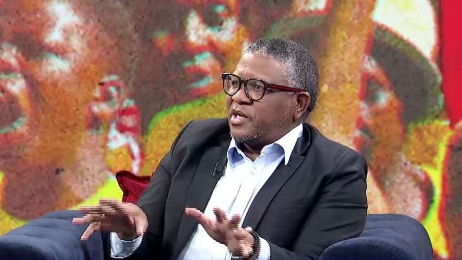 ANC Secretary General, Fikile Mbalula in eNCA studios during an interview