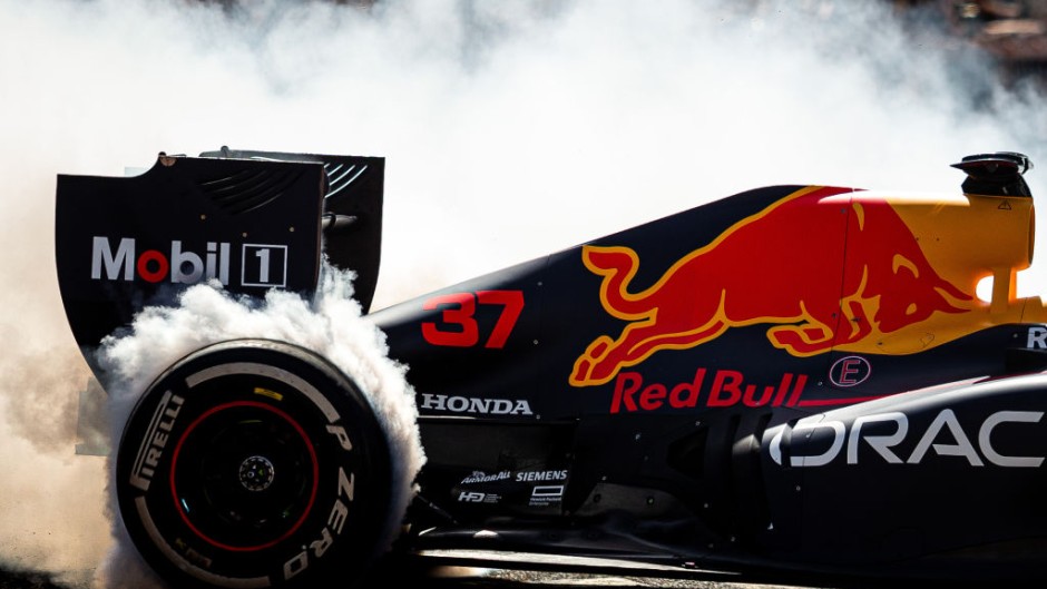 File: David Coulthard in action during the F1 Red Bull ShowRun in Lisbon. Diogo Cardoso/DeFodi Images via Getty Images 