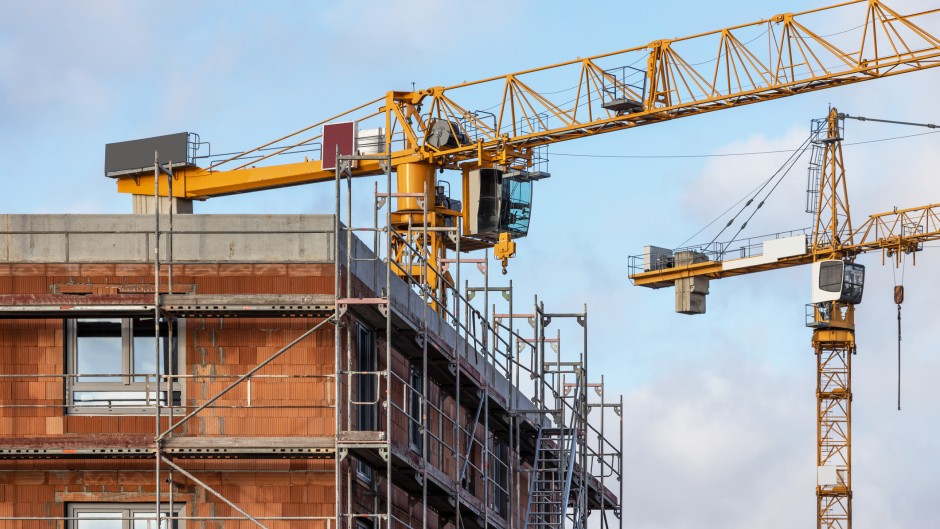 File: Construction site of a residential building. GettyImages/fhm