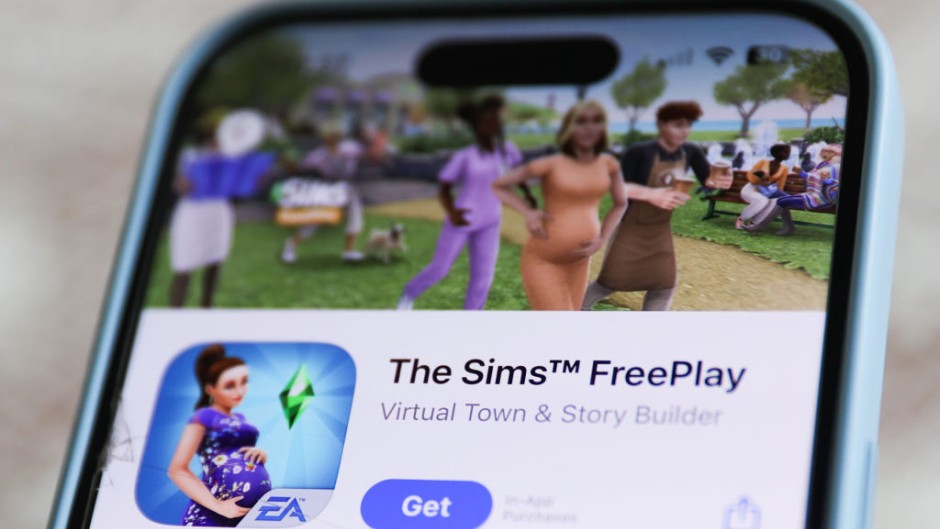 The Sims FreePlay on App Store is seen in this illustration photo. Jakub Porzycki/NurPhoto via Getty Images