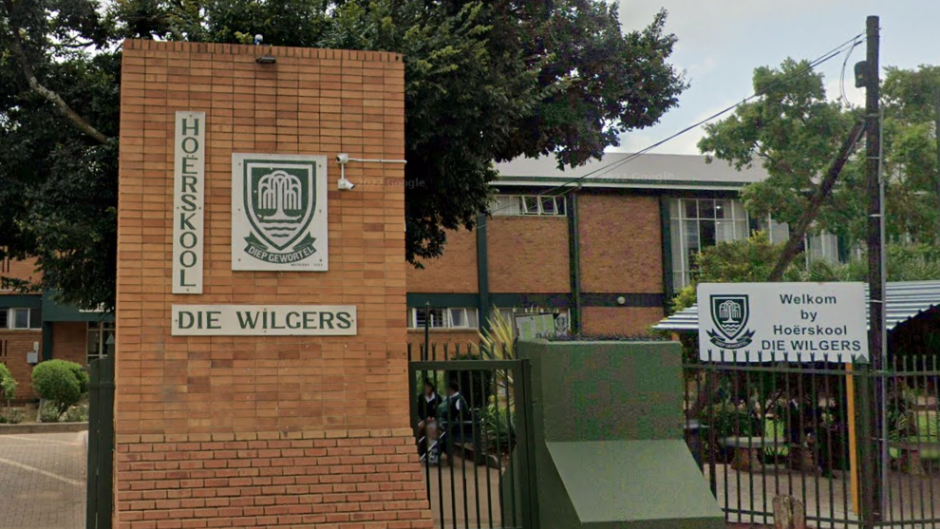 Hoërskool die Wilgers in Pretoria. Google Earth