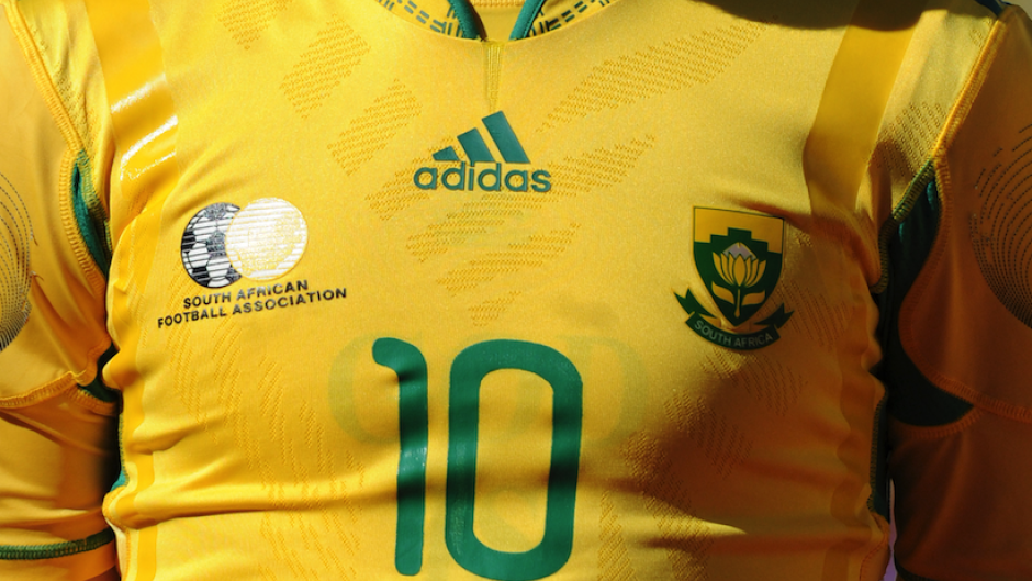 The number 10 jersey of South African Midfielder Steven Pienaar.