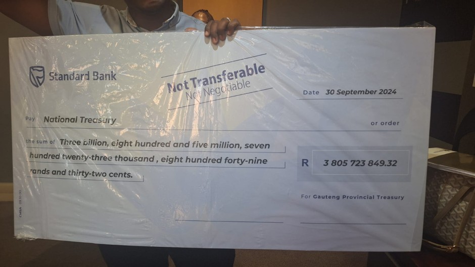 Standard Bank cheque