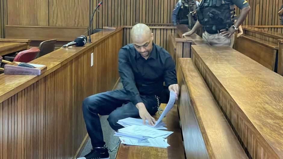 Thabo Bester in court. eNCA/Heidi Giokos