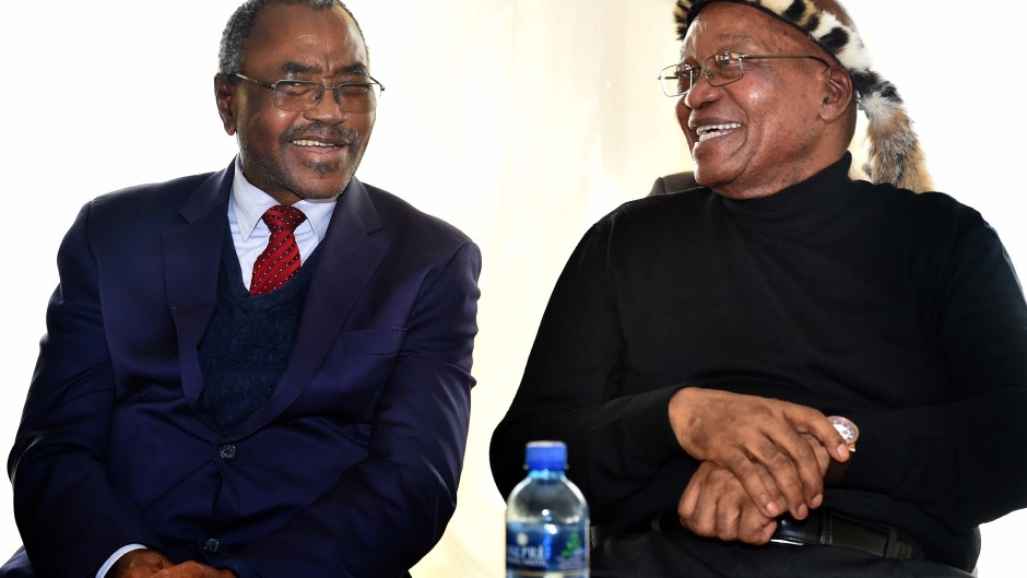 Willies Mchunu with Jacob Zuma