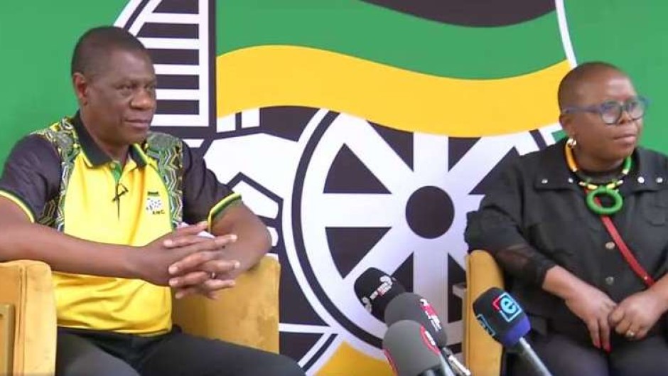 ANC's Paul Mashatile and Mahlengi Bhengu-Motsiri