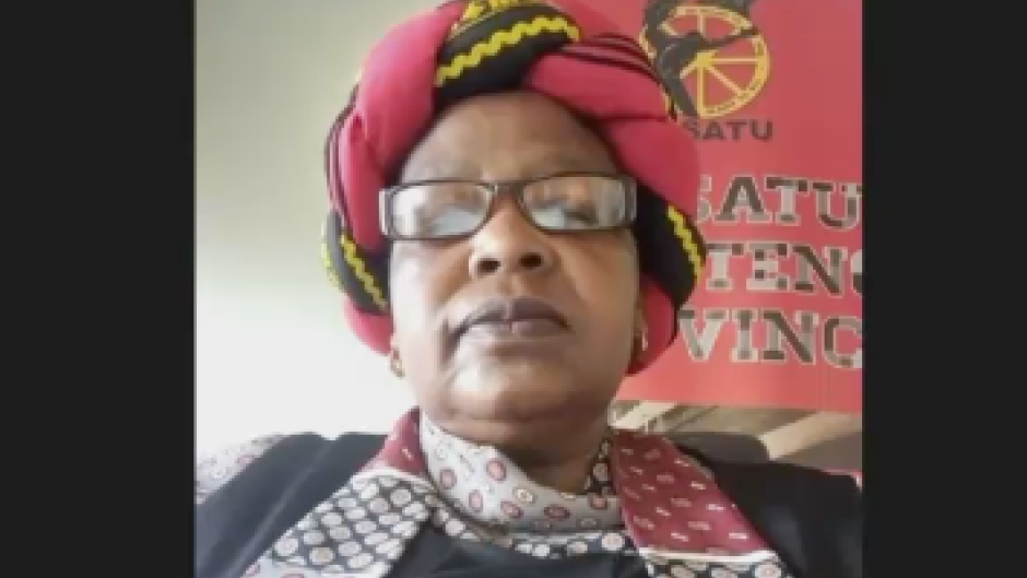 Cosatu Gauteng secretary, Louisah Modikwe 