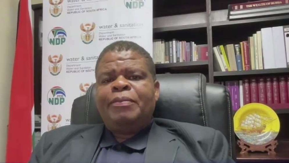 Deputy Minister of Water and Sanitation, David Mahlobo