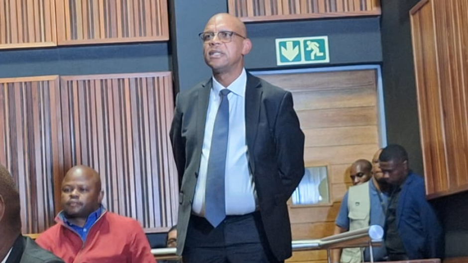 Pule Mabe in court. eNCA/Pule Letshwiti-Jones